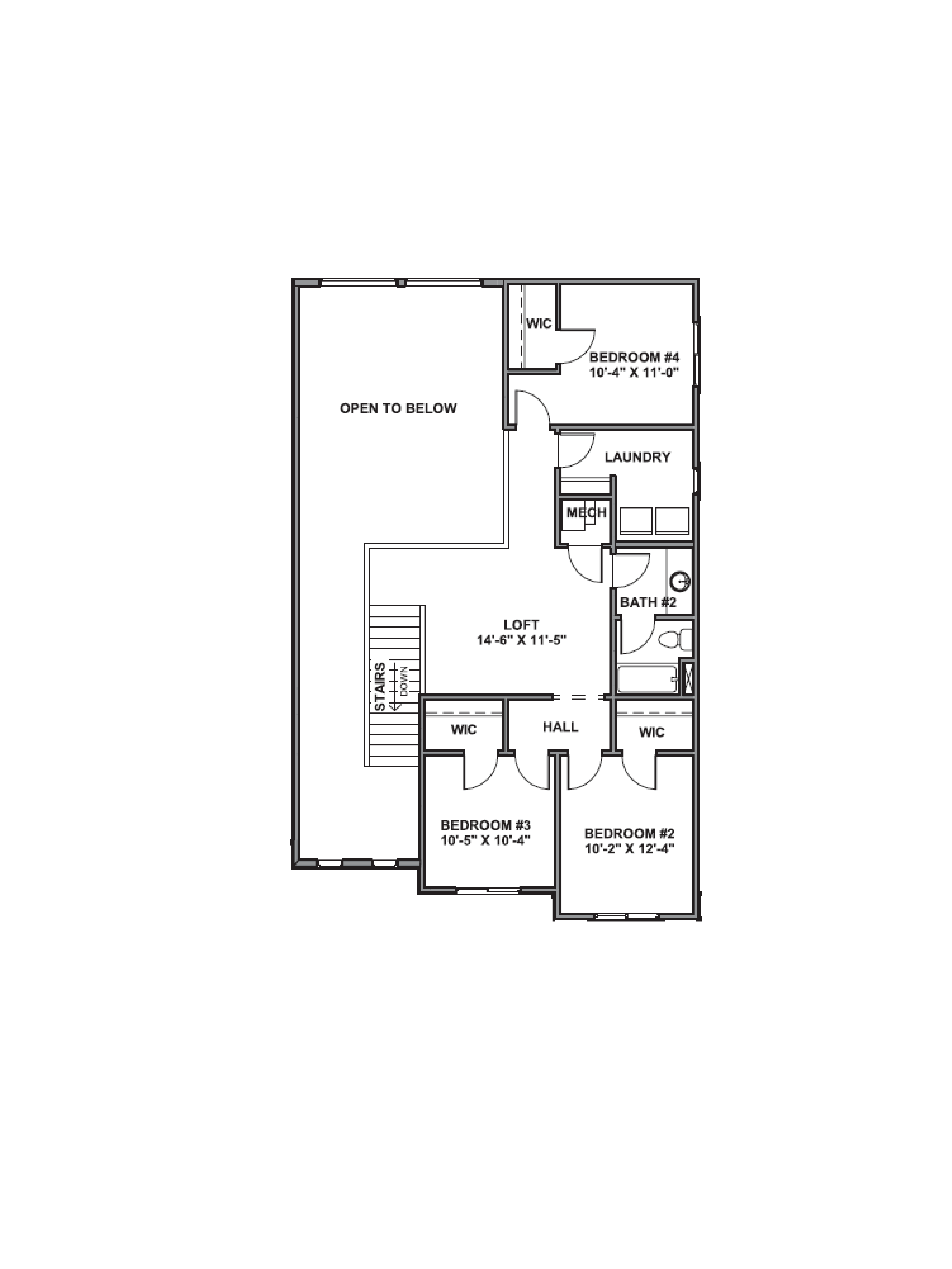 second floor of the sydney plan in ogden, Utah