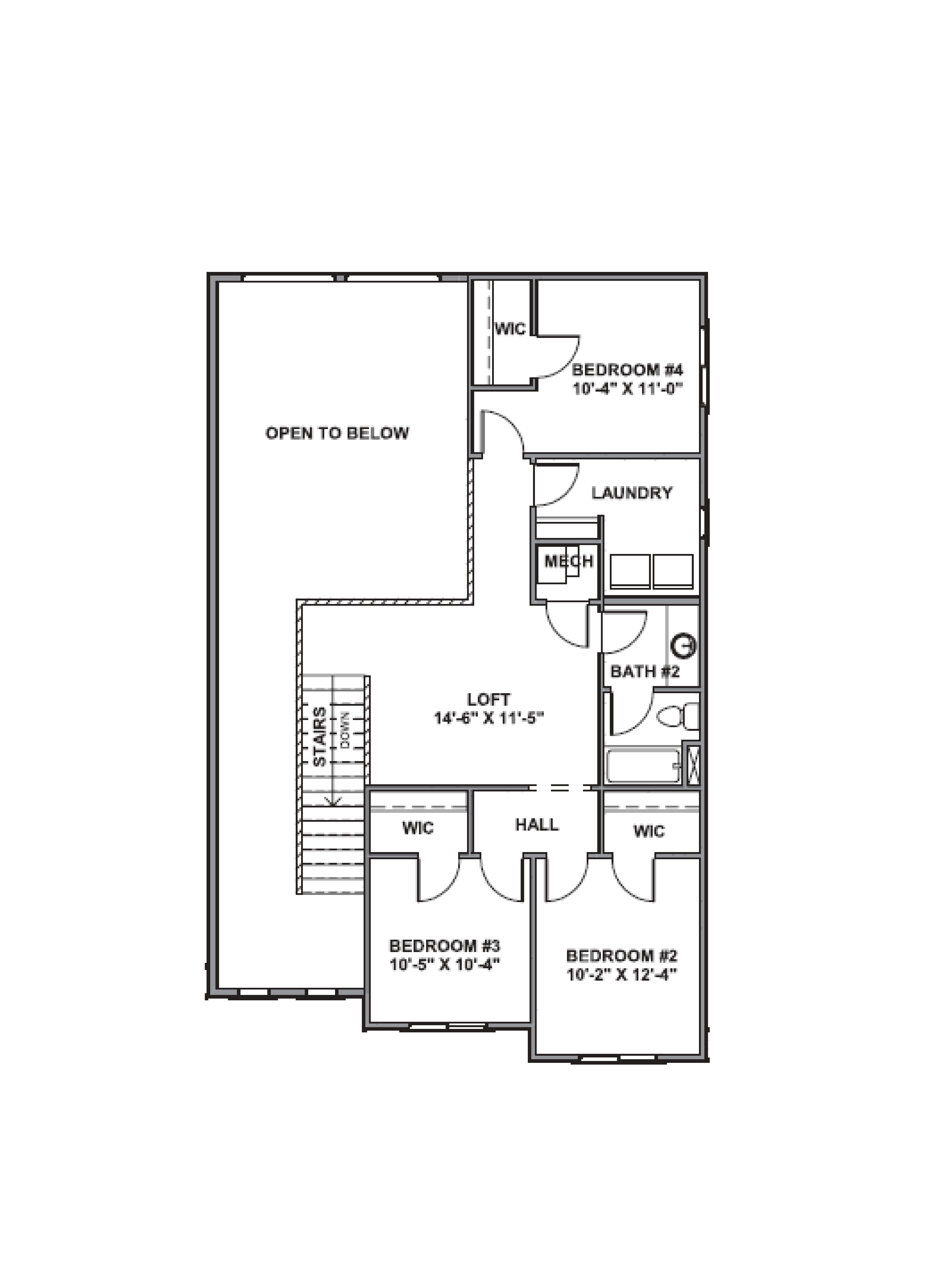 second floor of the sydney plan in ogden, Utah