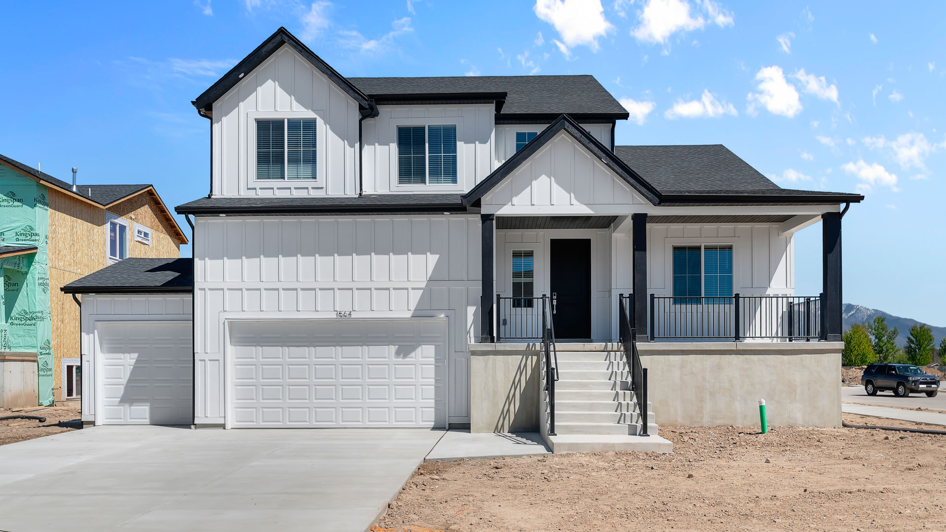 Sydney front exterior in Palomino.