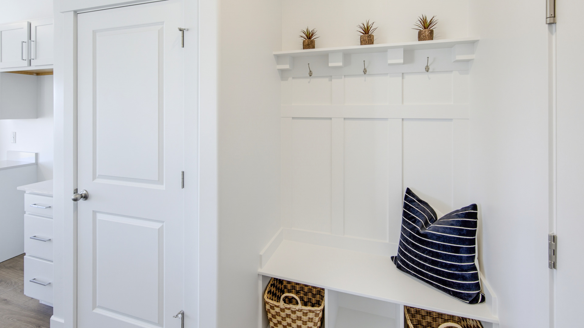 Mudroom bench.