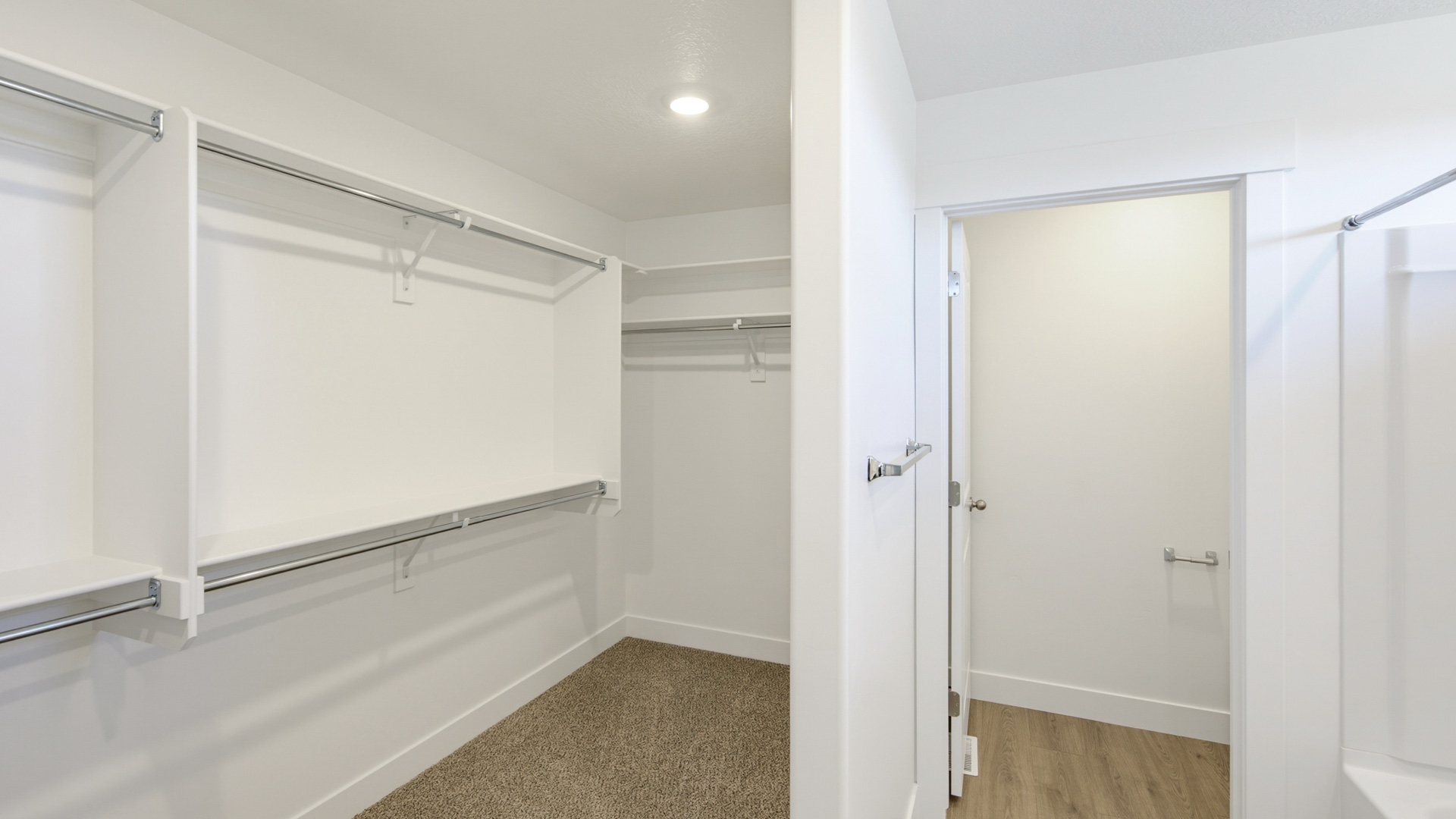 Walk-in closet.