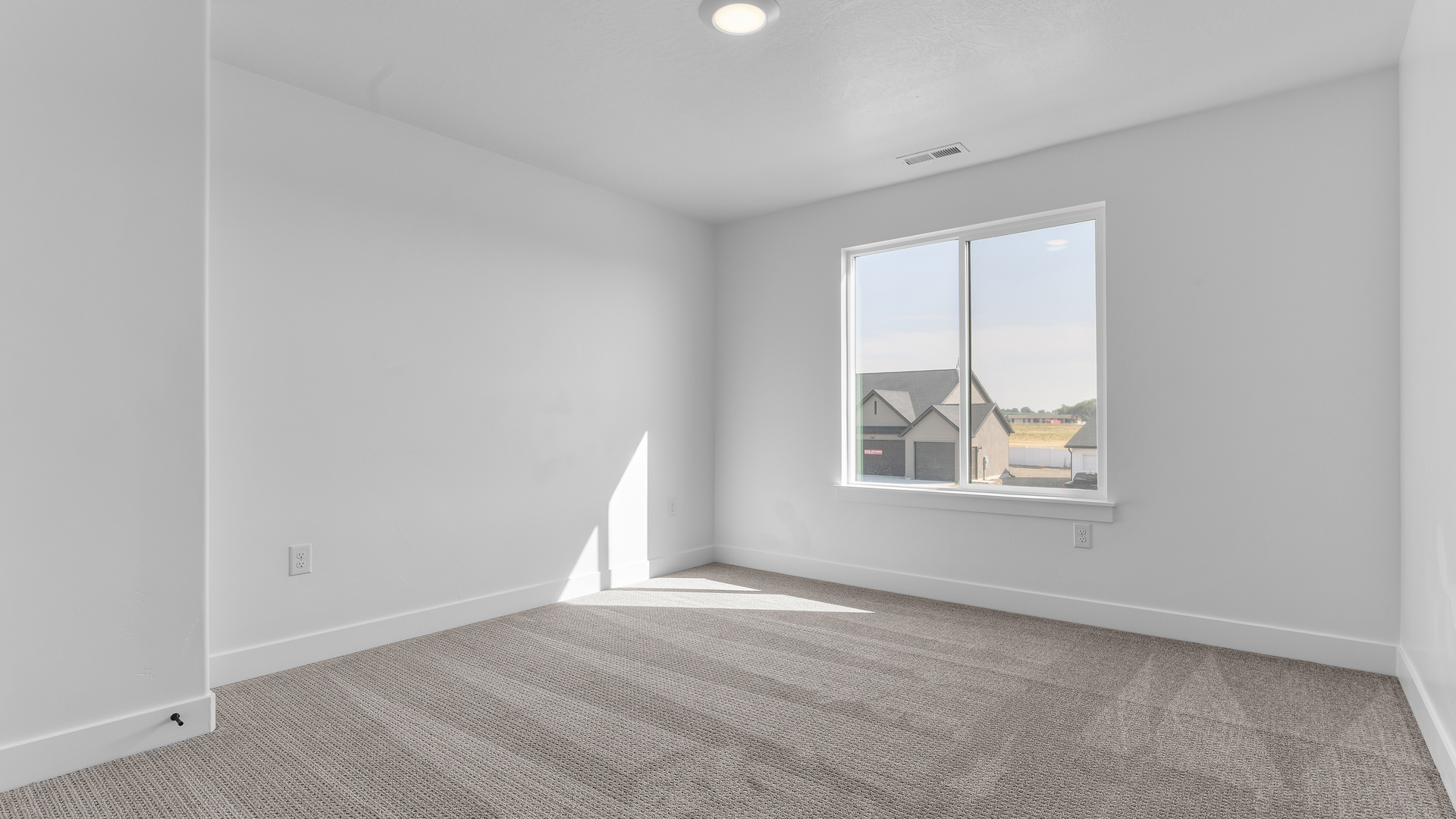 Bedroom with windows