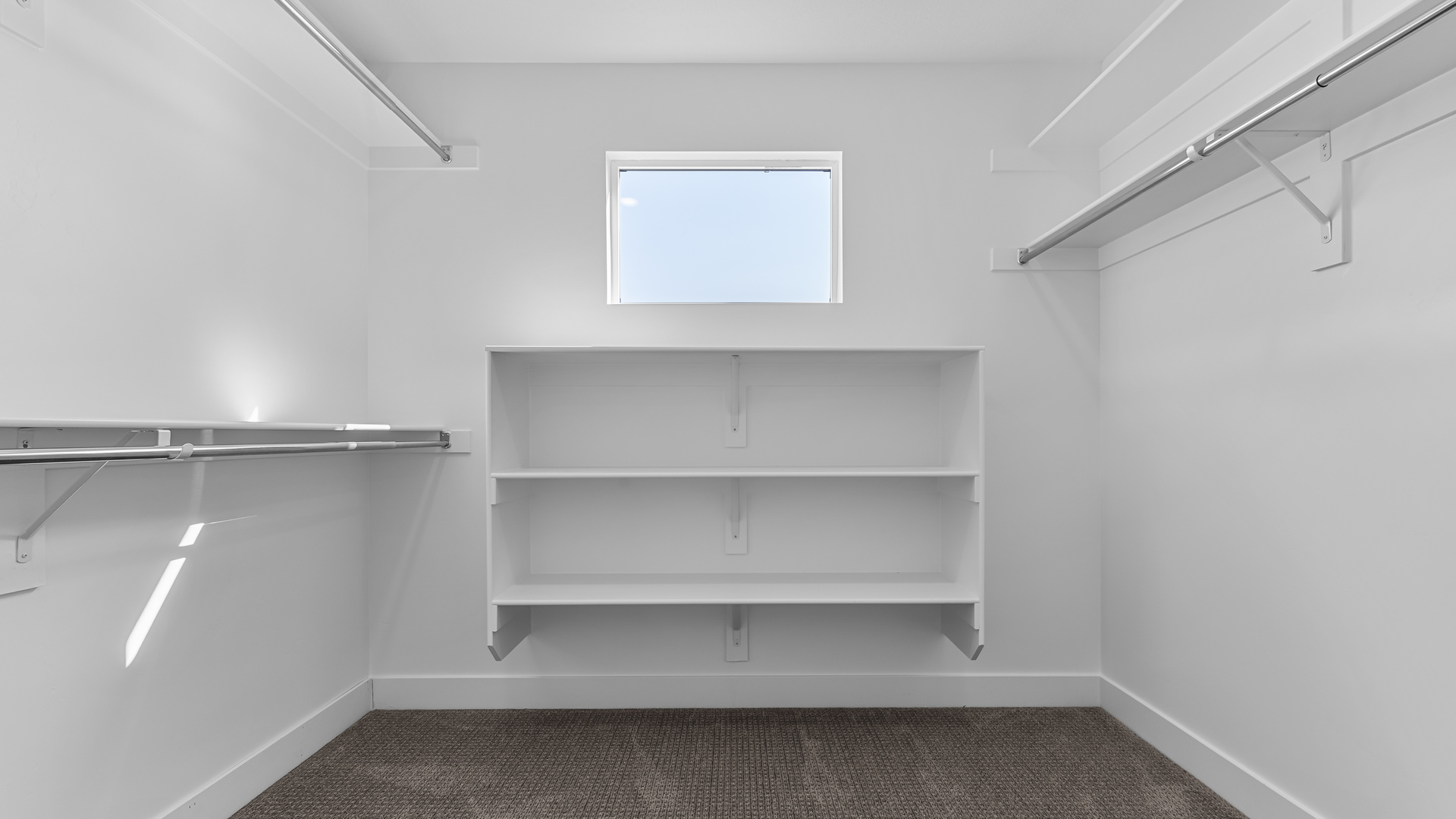 Spacious walk-in closet