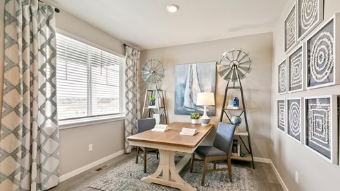 Main floor study of Trails at Crowfoot model home by D.R. Horton in Parker, CO