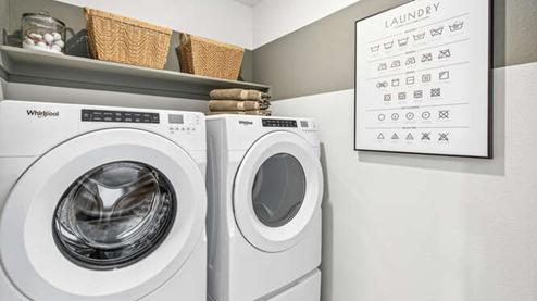 Melbourne furnished model laundry room