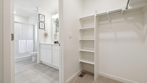 Augusta Primary Bedroom Closet at Settlers Crossing Paired