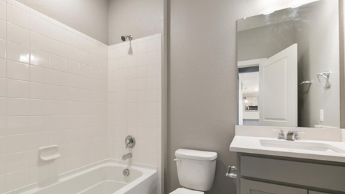 gray cabinet bathroom