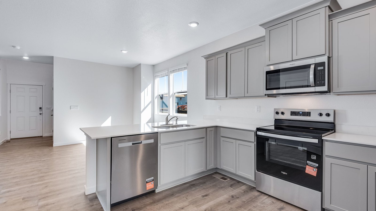 Kitchen with new finishes in Watkins Colorado