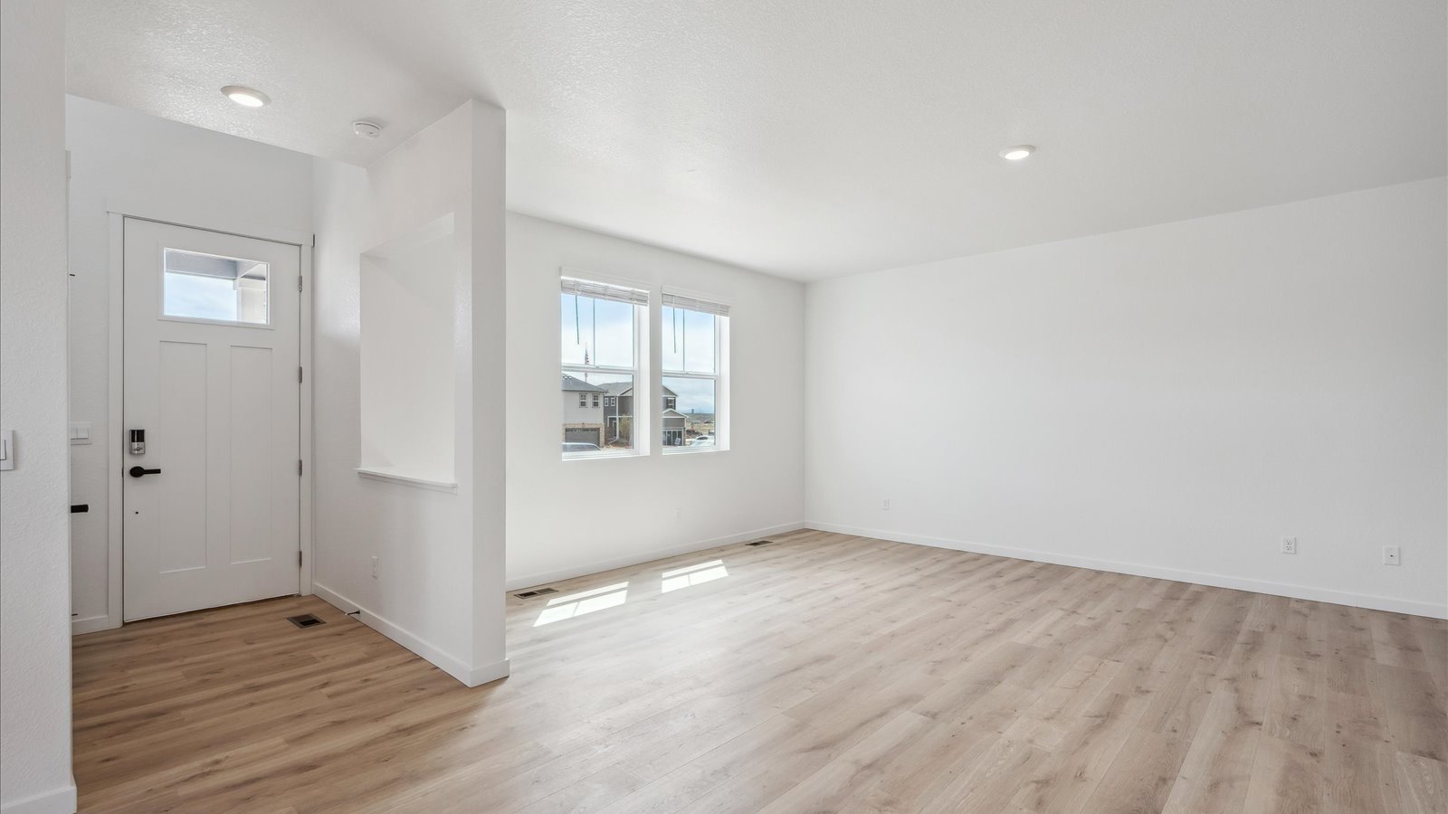 living area in new home