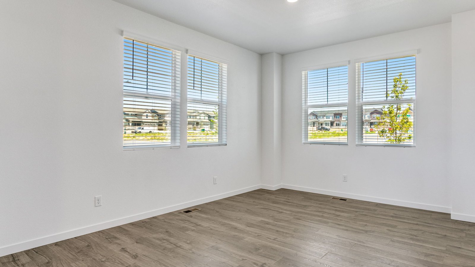 Dining room with large natural light in new home in Sky Ranch Community