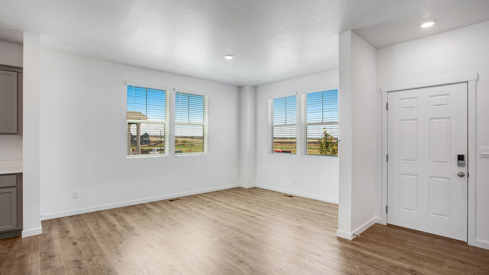 Dining room area with natural light in new home near Aurora Colorado