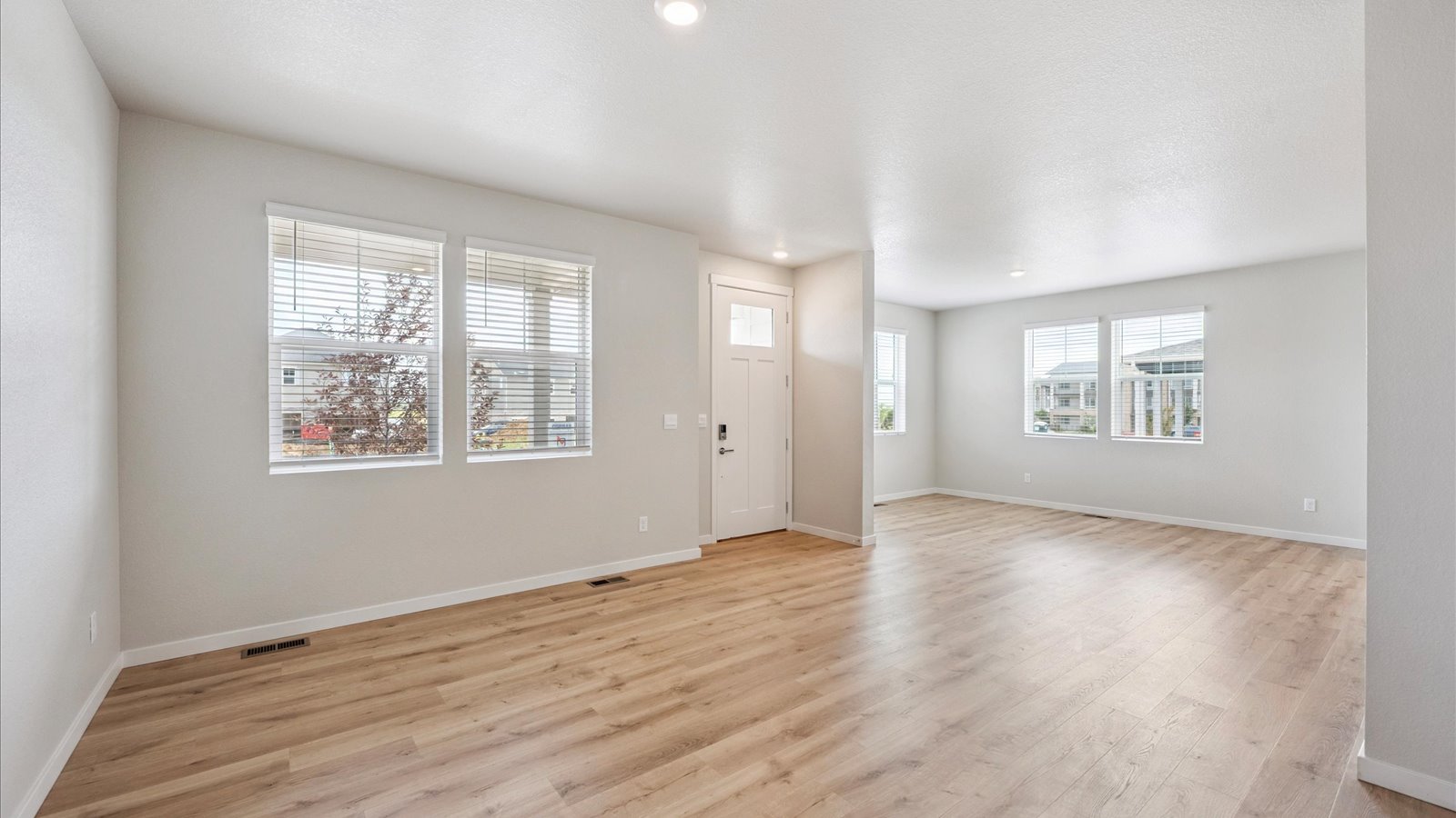 Great room and dining area