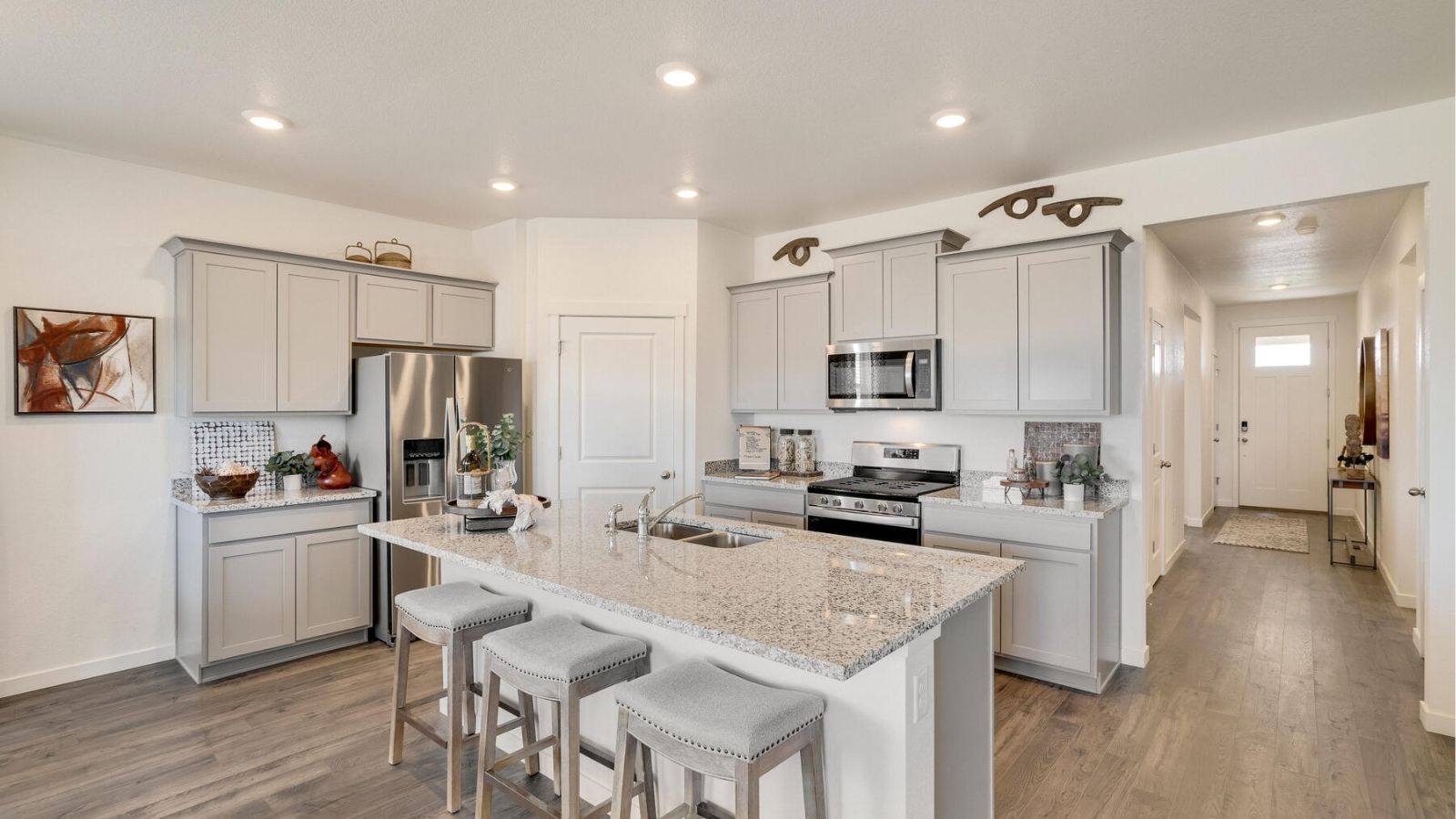 kitchen in new ranch home