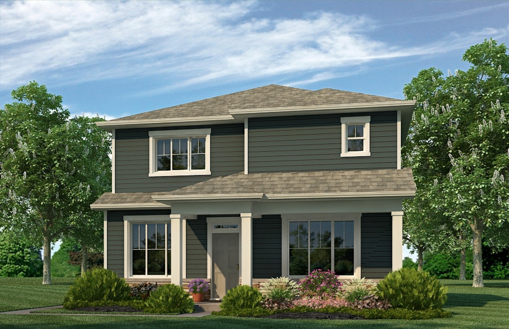 Exterior elevation option A of Washington two-story home plan featured at Sky Ranch by D.R. Horton