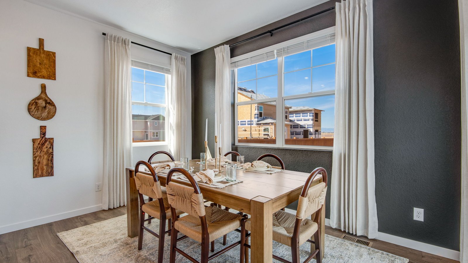 dining room in new home