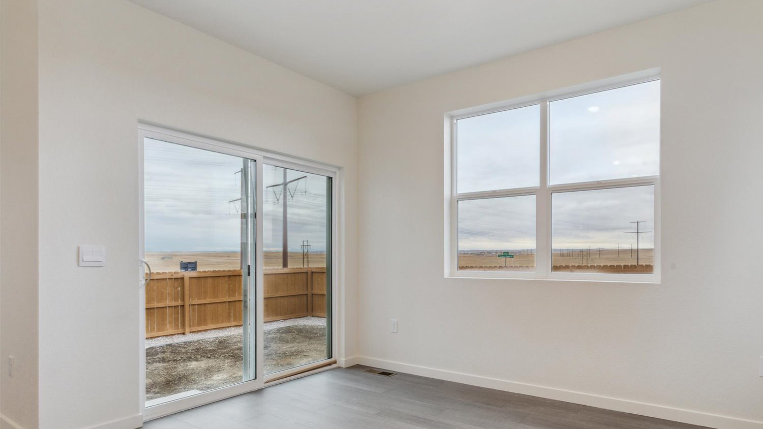 Dining room area of new home in Sky Ranch Community