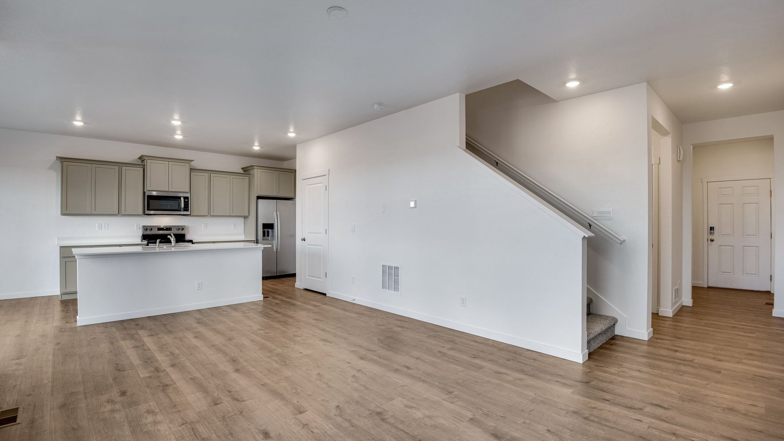 Spacious kiving area of new home in Sky Ranch Community