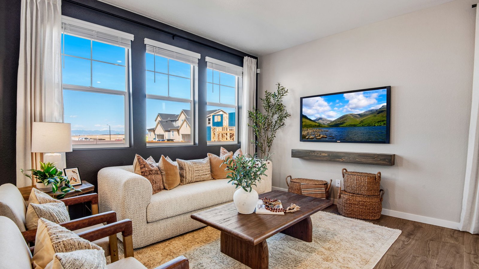 living room in new construction