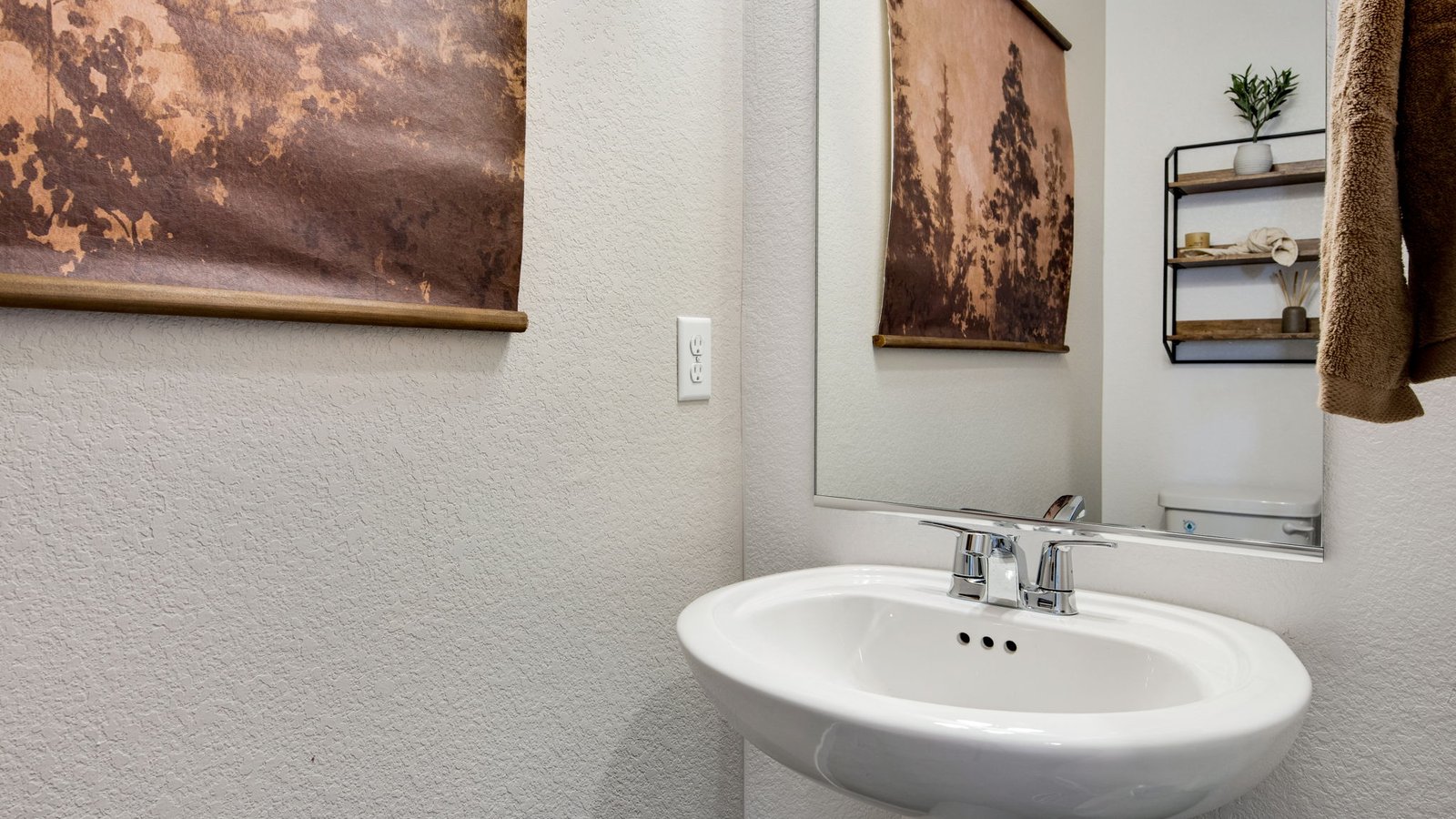 powder room in new home