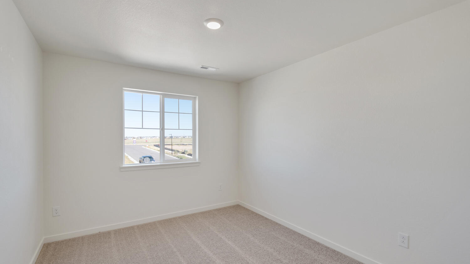 Secondary bedroom in Watkins Colorado new home