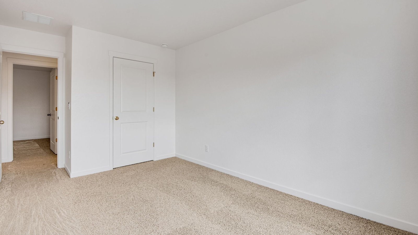 Secondary bedroom in Pine floor plan of new home in Denver
