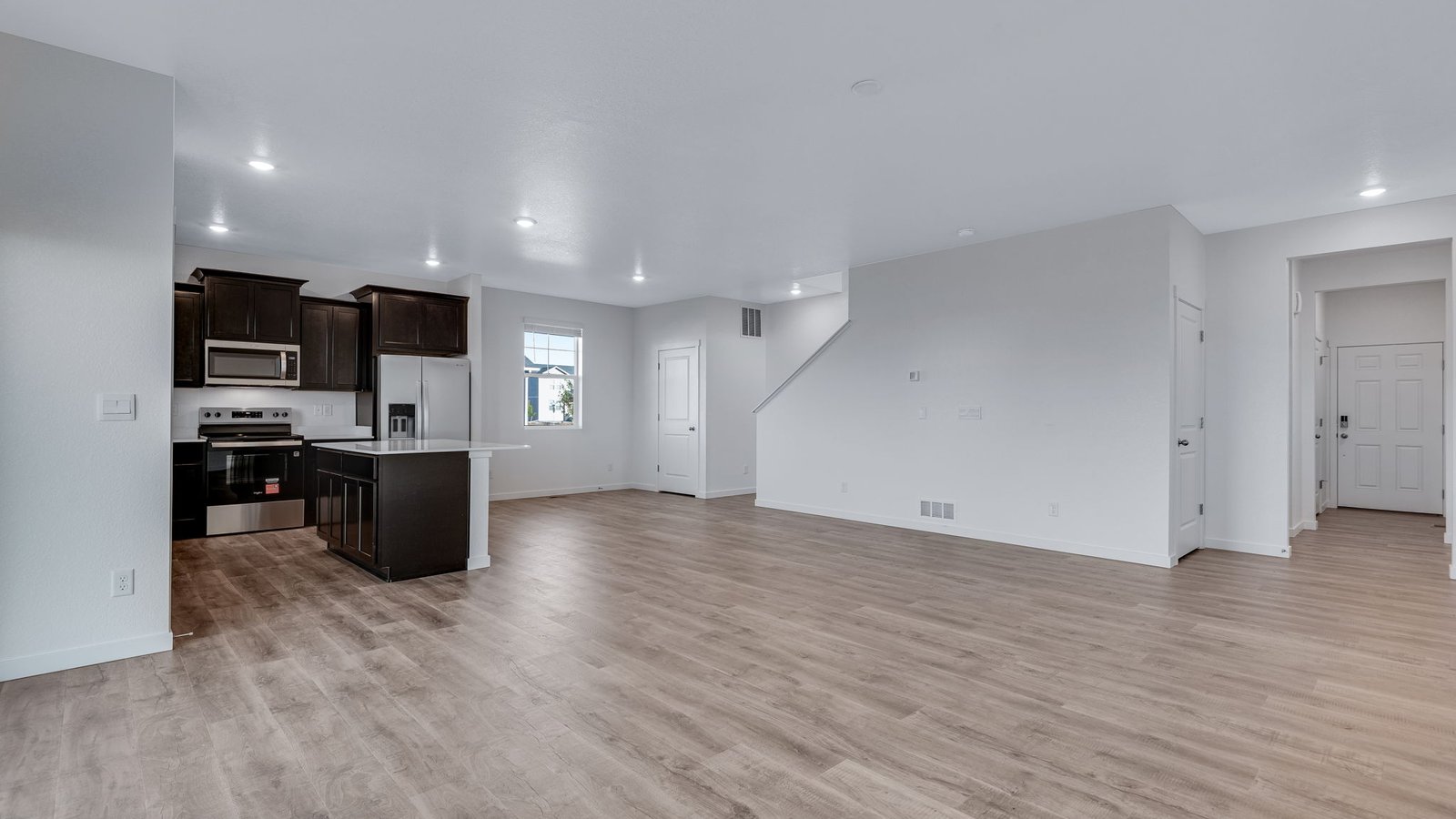 Open concept first floor layout in new home at Sky Ranch Community