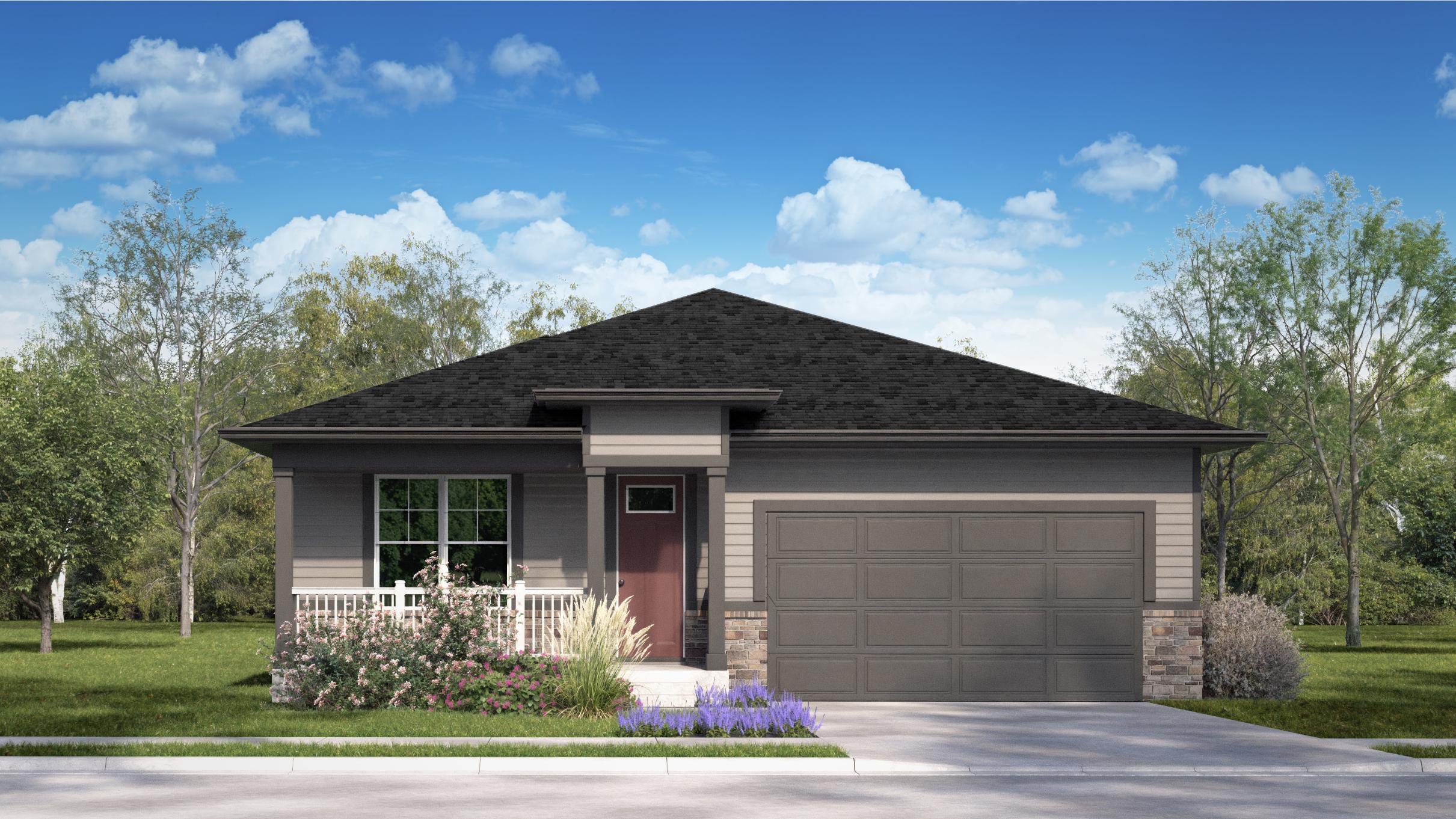 Rendering of exterior of new Destination floor plan at Jackson Creek