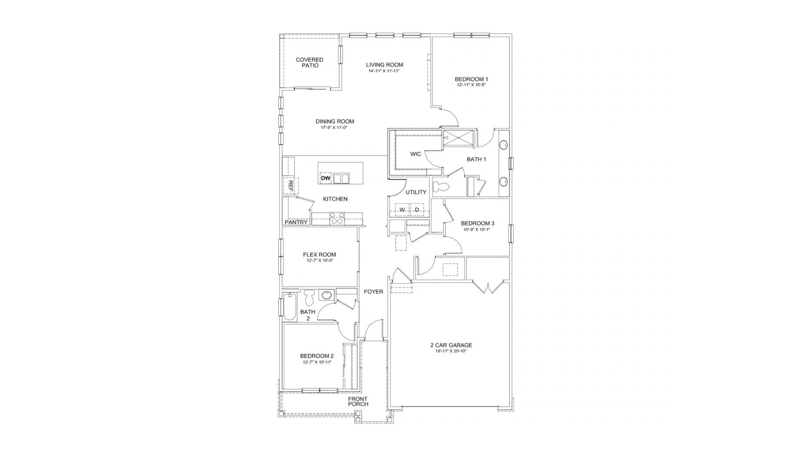 Destination blacklines with crawlspace