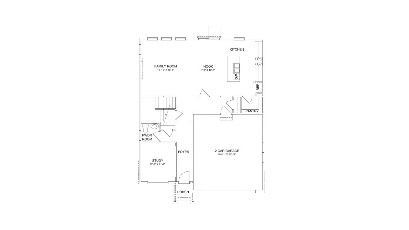 Bridgeport floor plan blacklines