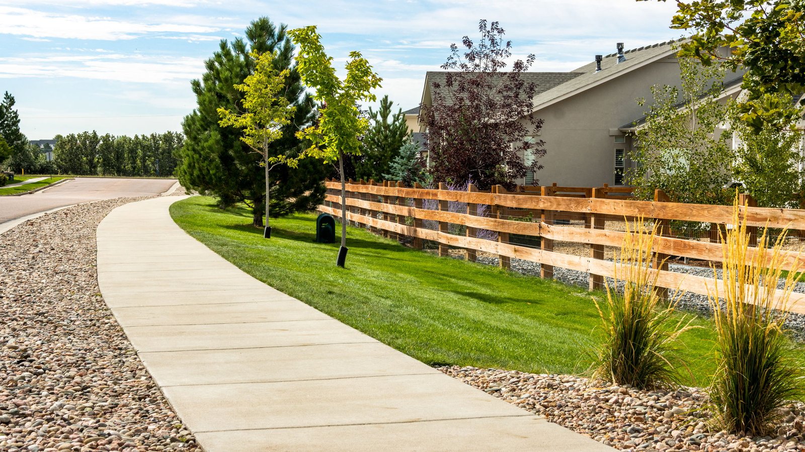 Walking paths at Jackson Creek community