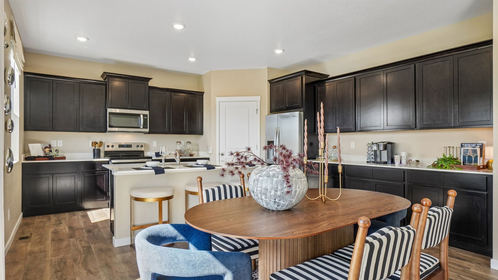 Kitchen space with new finishes in Hennessy floor plan at Jackson Creek Community