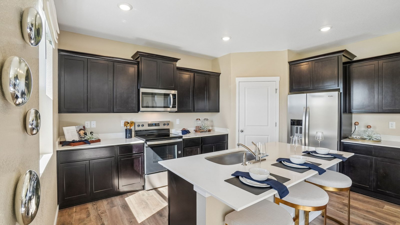 Kitchen space with new finishes in Hennessy floor plan at Jackson Creek Community