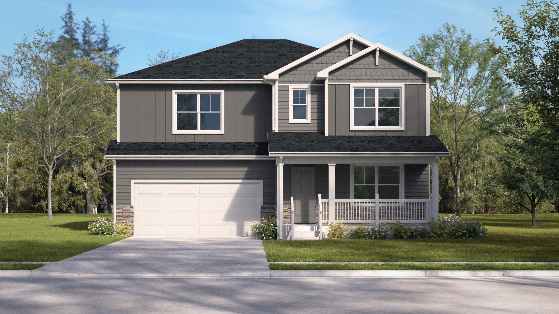 Exterior Rendering of new home at Jackson Creek Community in Monument, Colorado