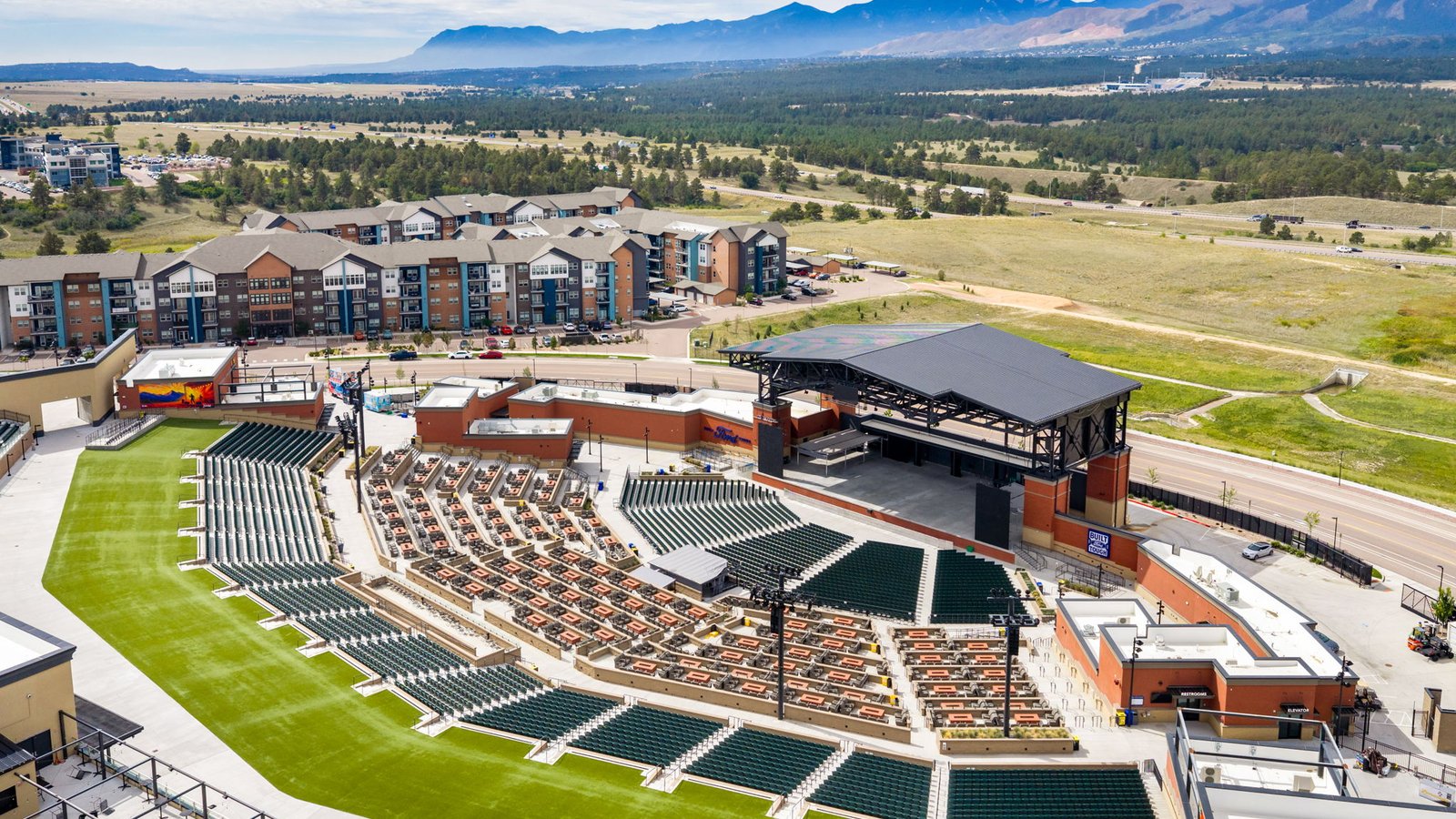 Ford Ampitheater concert venue near Jackson Creek Colorado