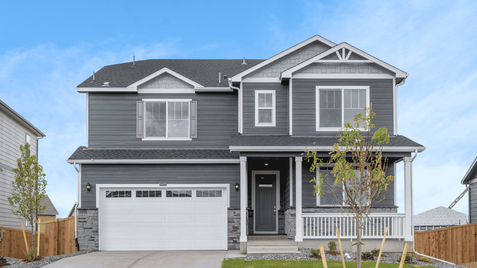 Two story new home at Trails at Crowfoot Community
