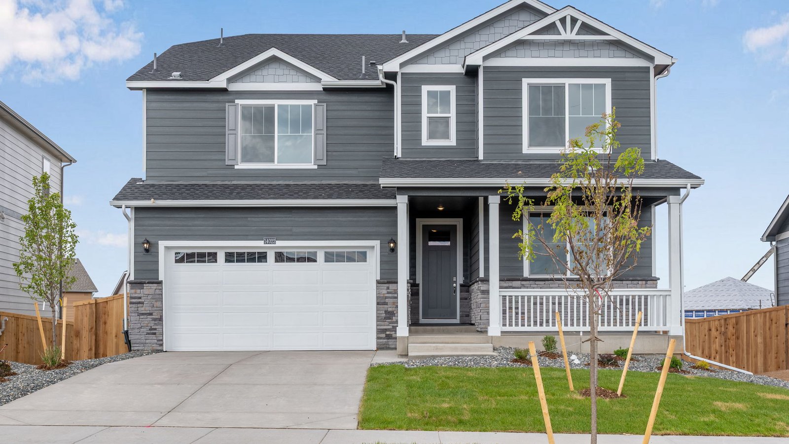 Two story new home at Trails at Crowfoot Community