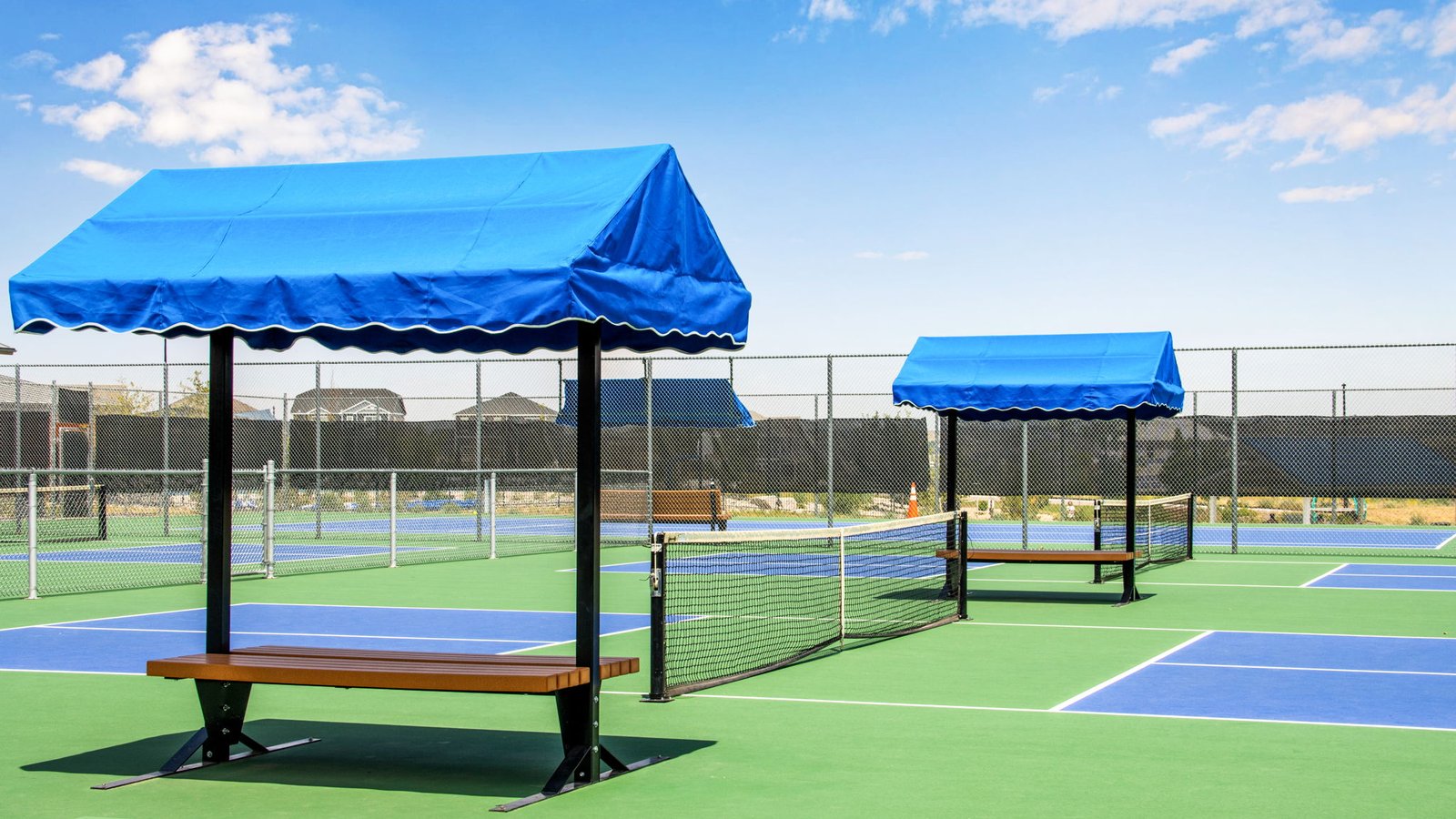 Pickleball courts at Trails at crowfoot community