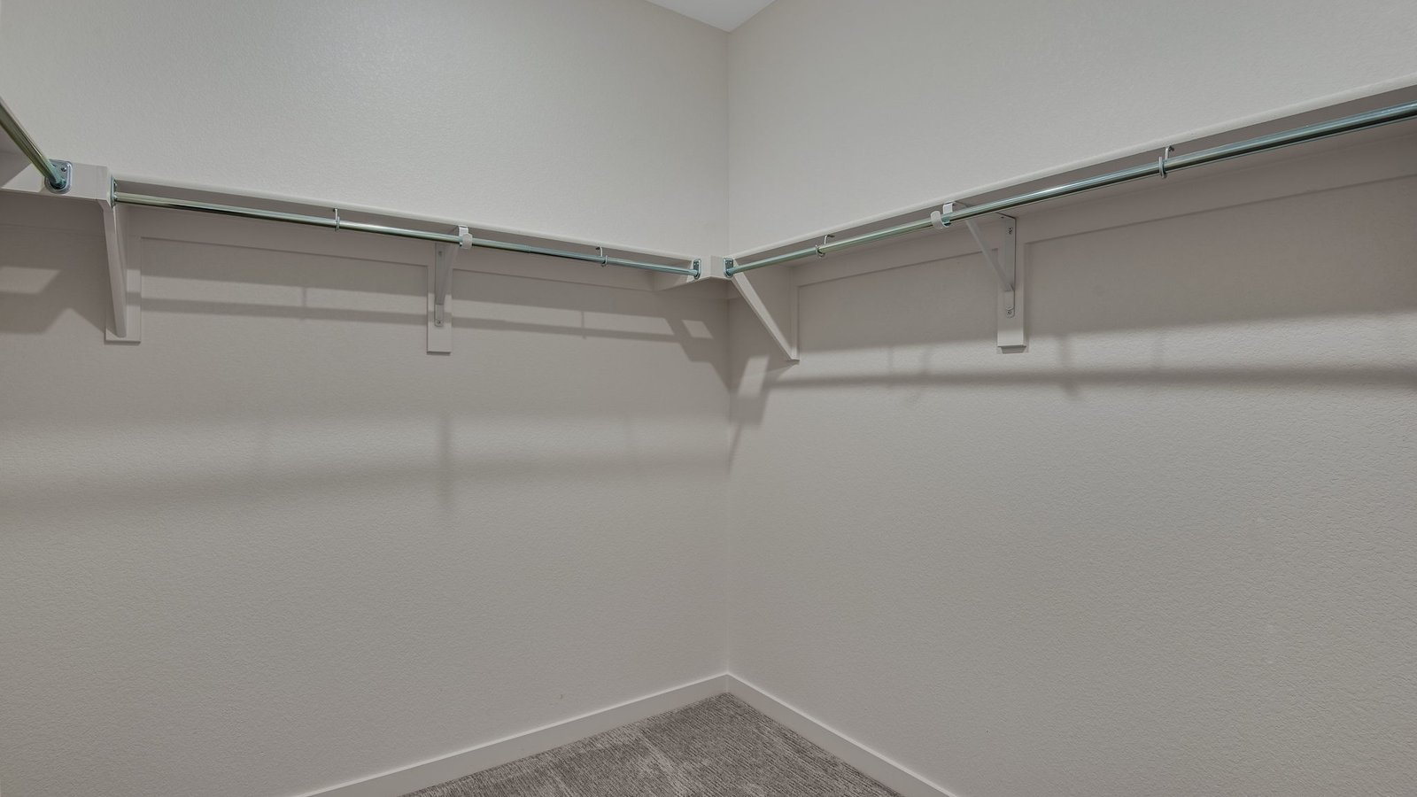 walk in closet in new home