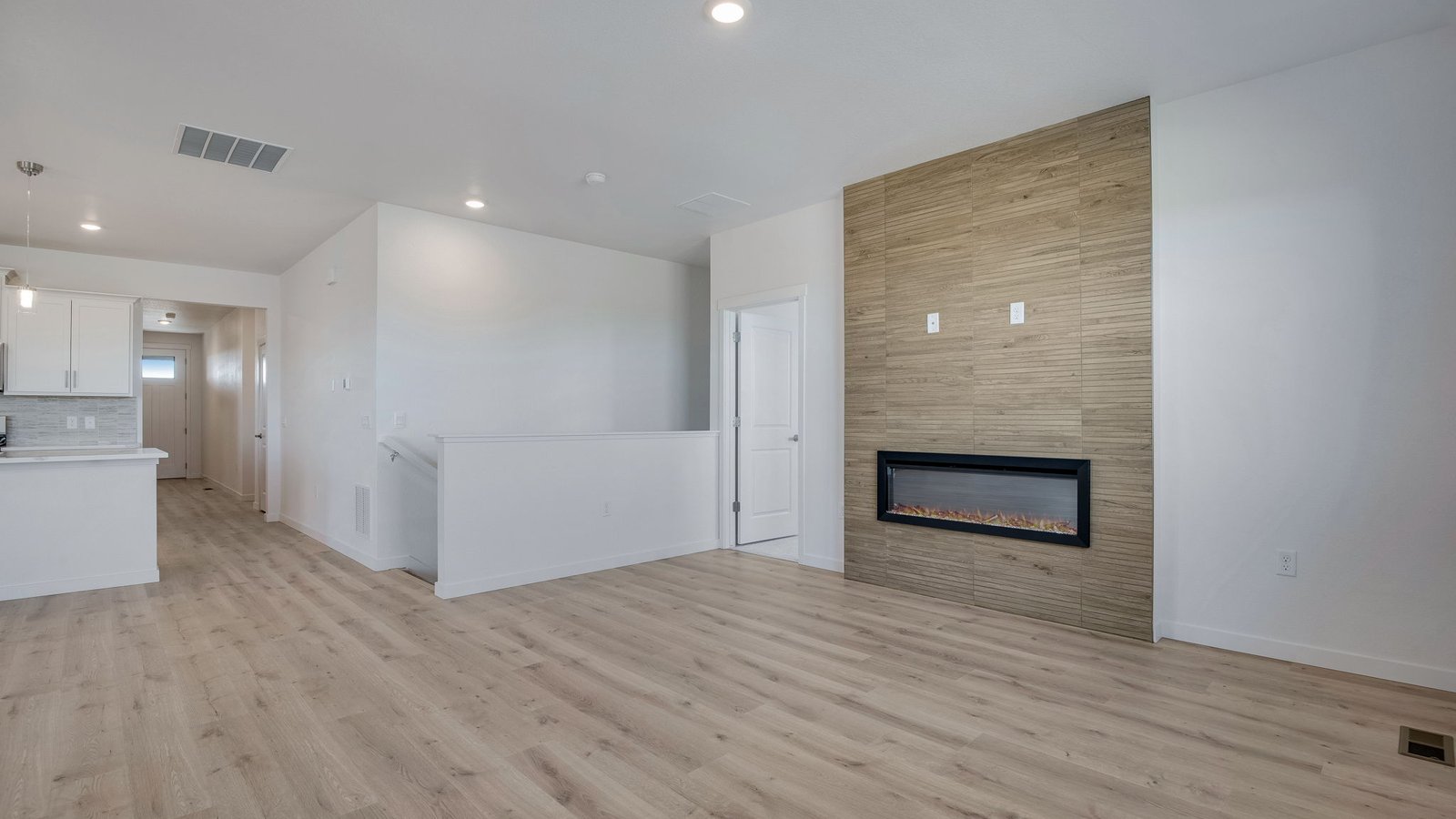 Great room in D.R. Horton home