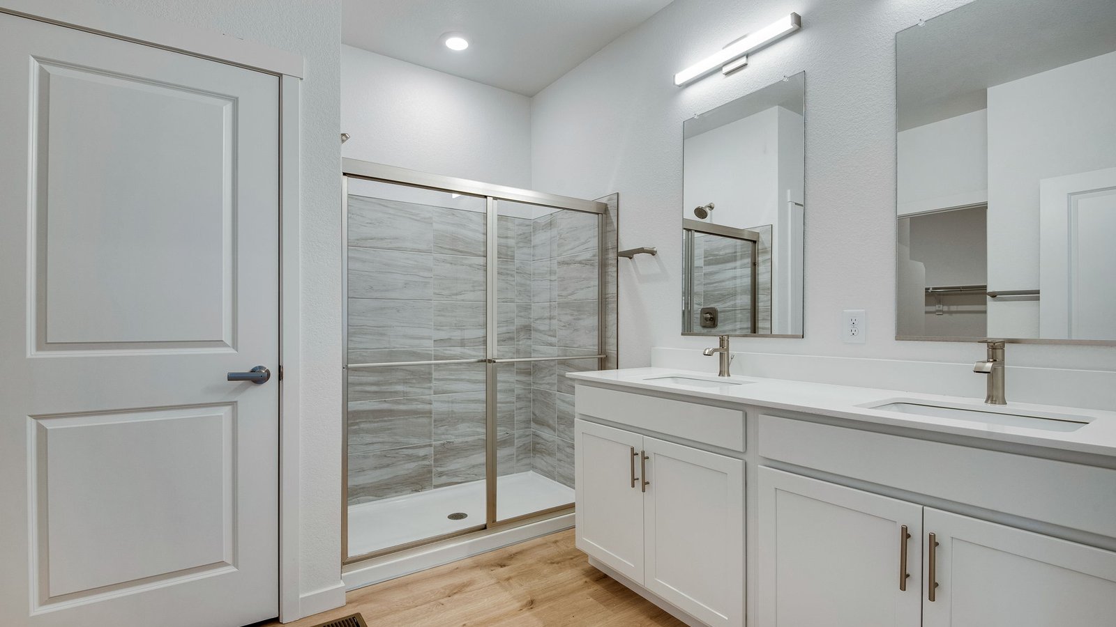 Primary bathroom in new home