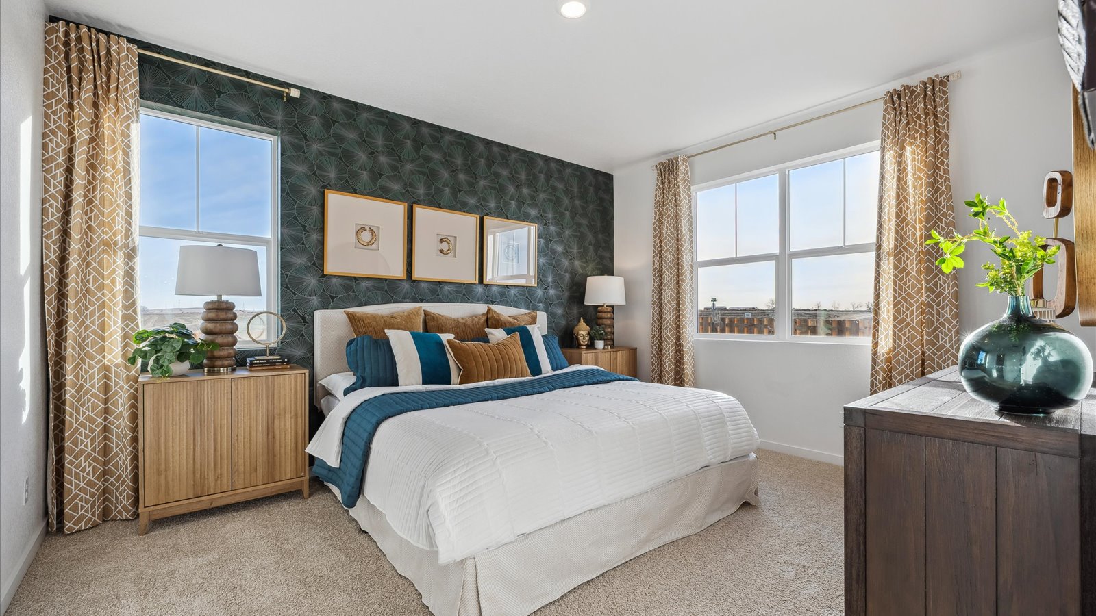 Primary bedroom in new Trails at Crowfoot home by D.R. Horton in Parker, CO