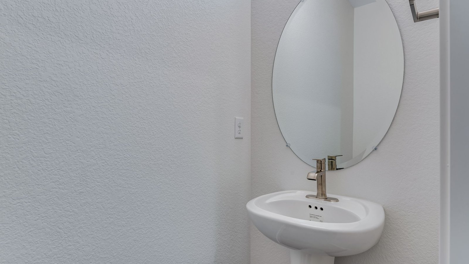 First floor powder room in new home