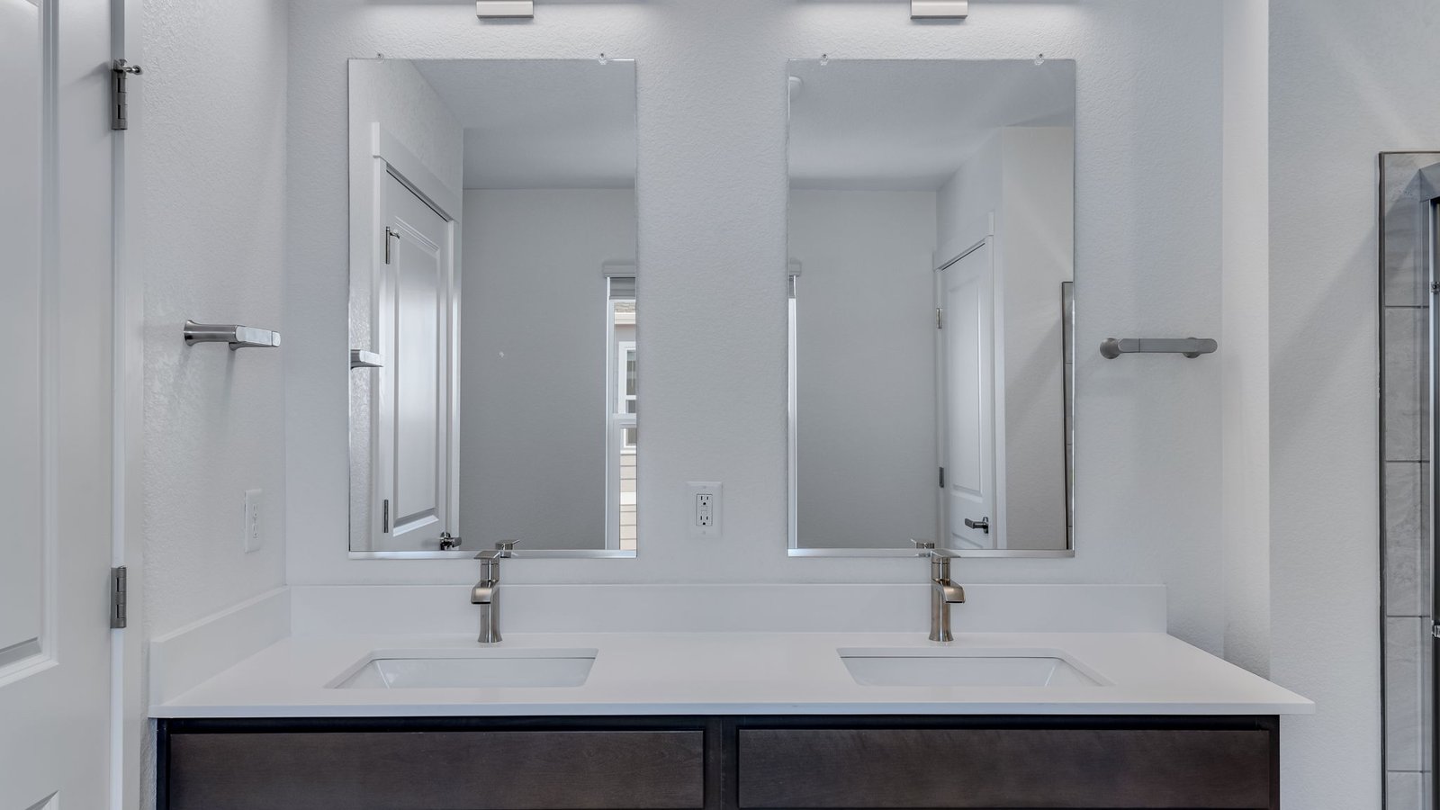 Double vanity sink in new home colorado