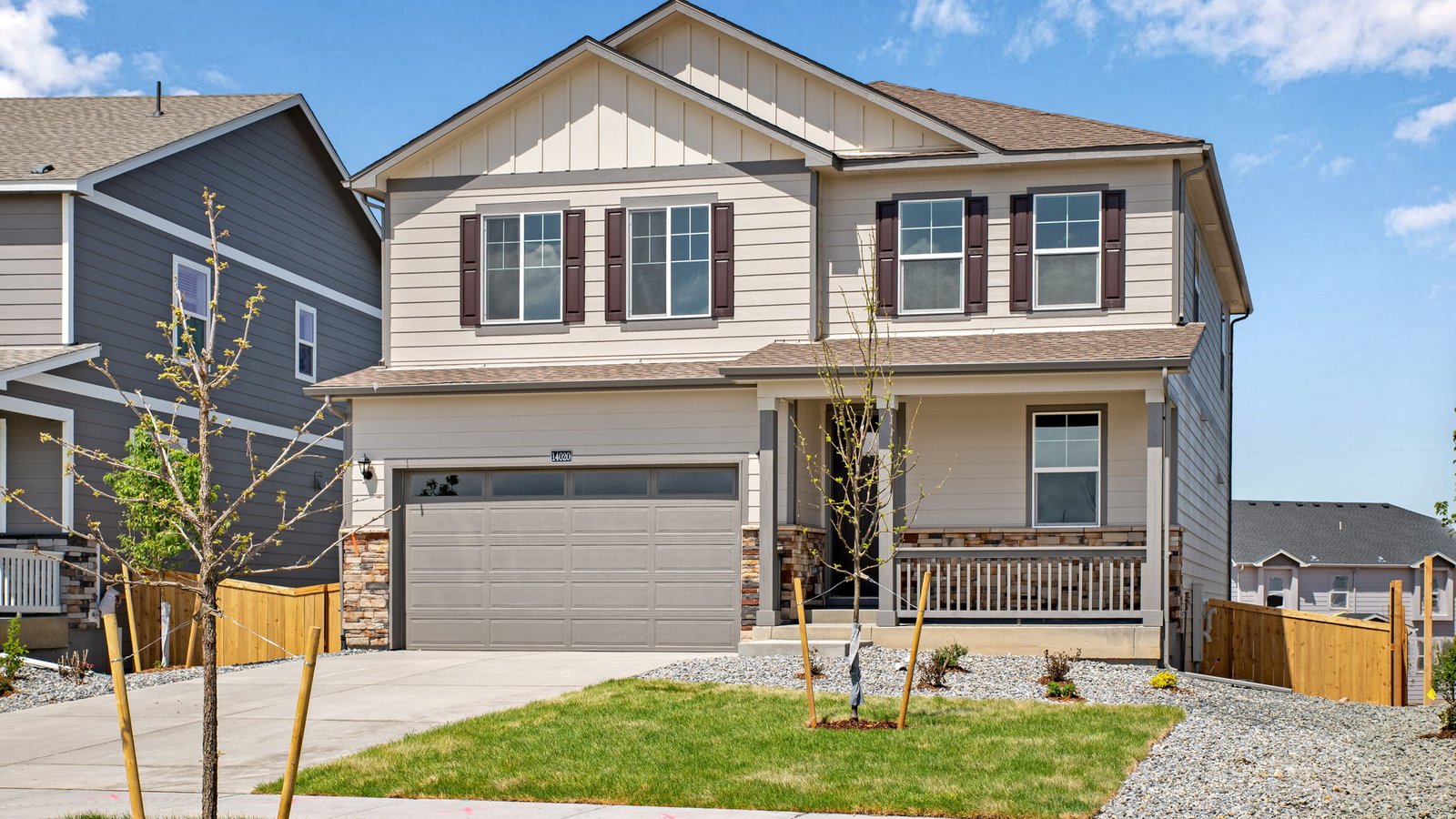two story new home in parker co