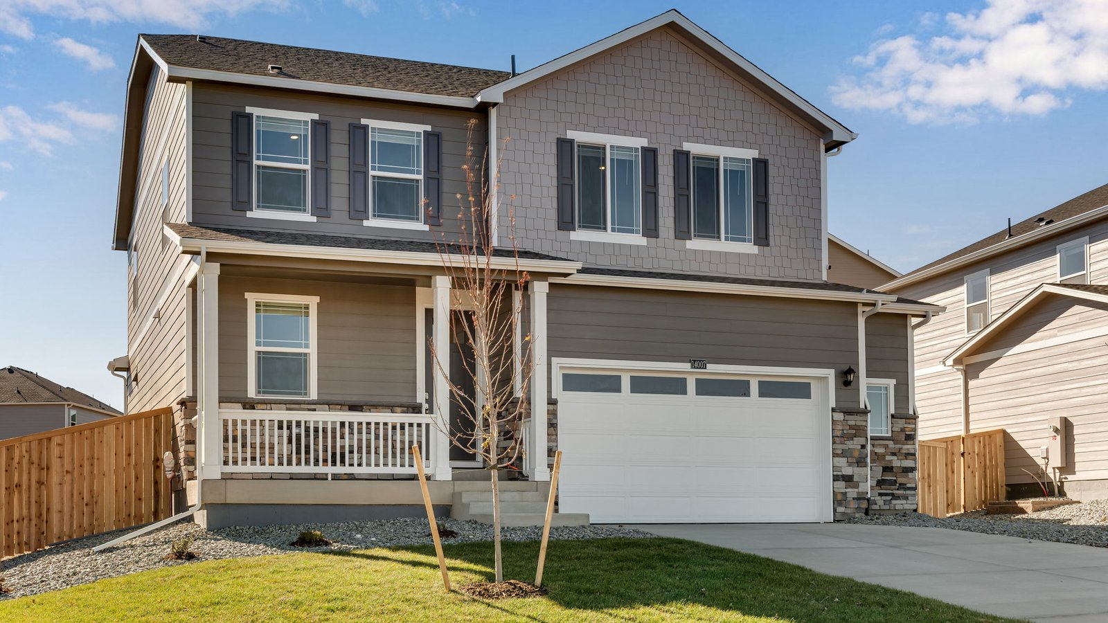 two story new home in parker colorado