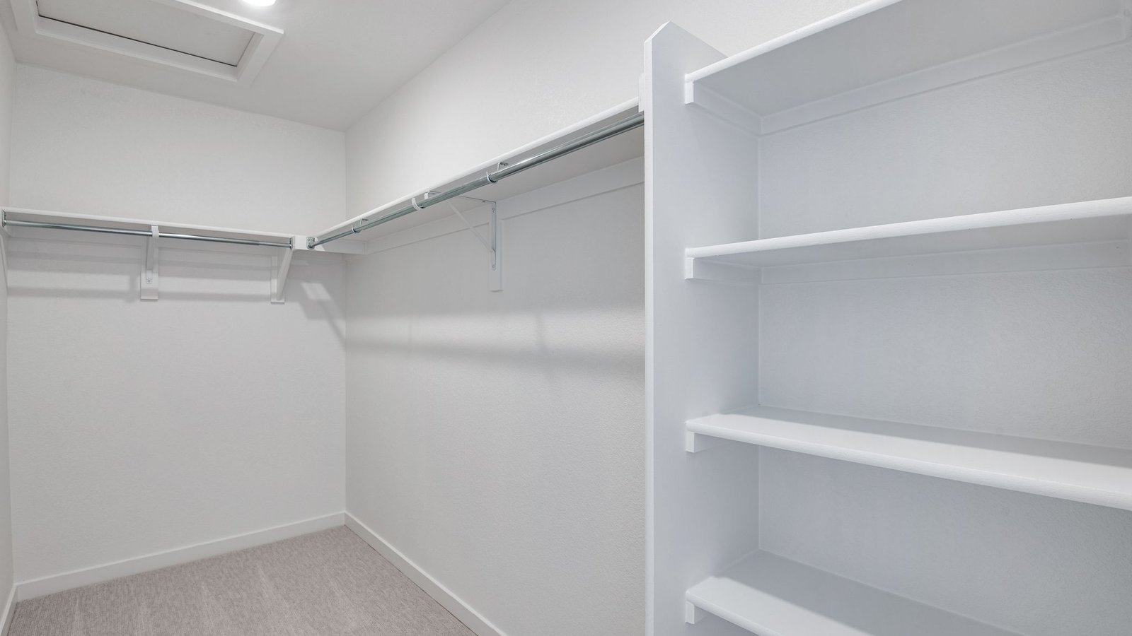 walk-in closet new home