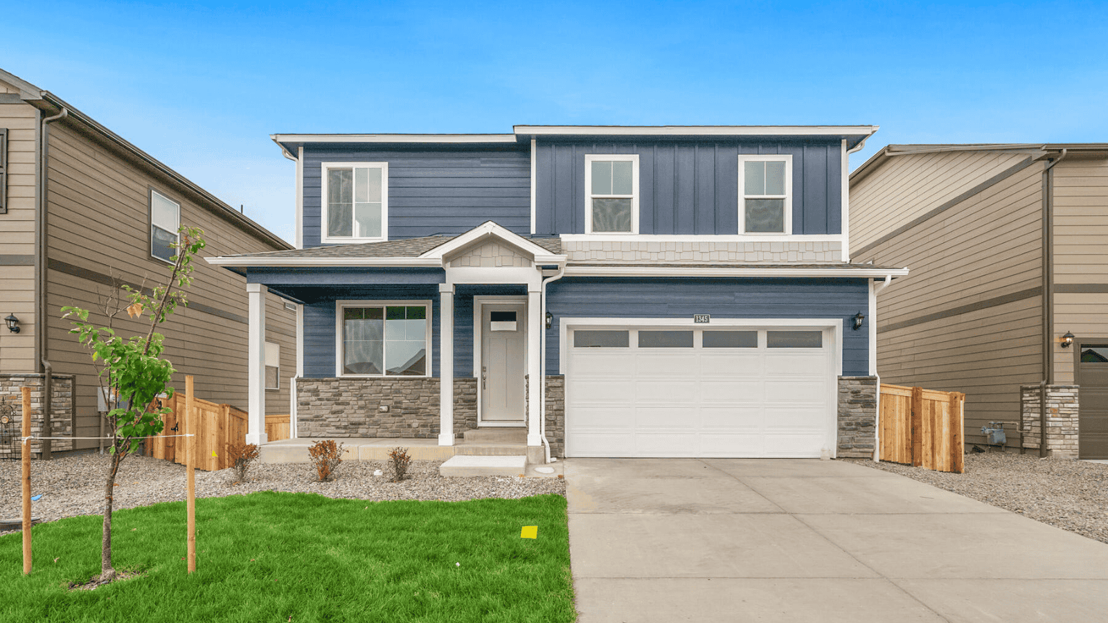 two story new home in parker colorado