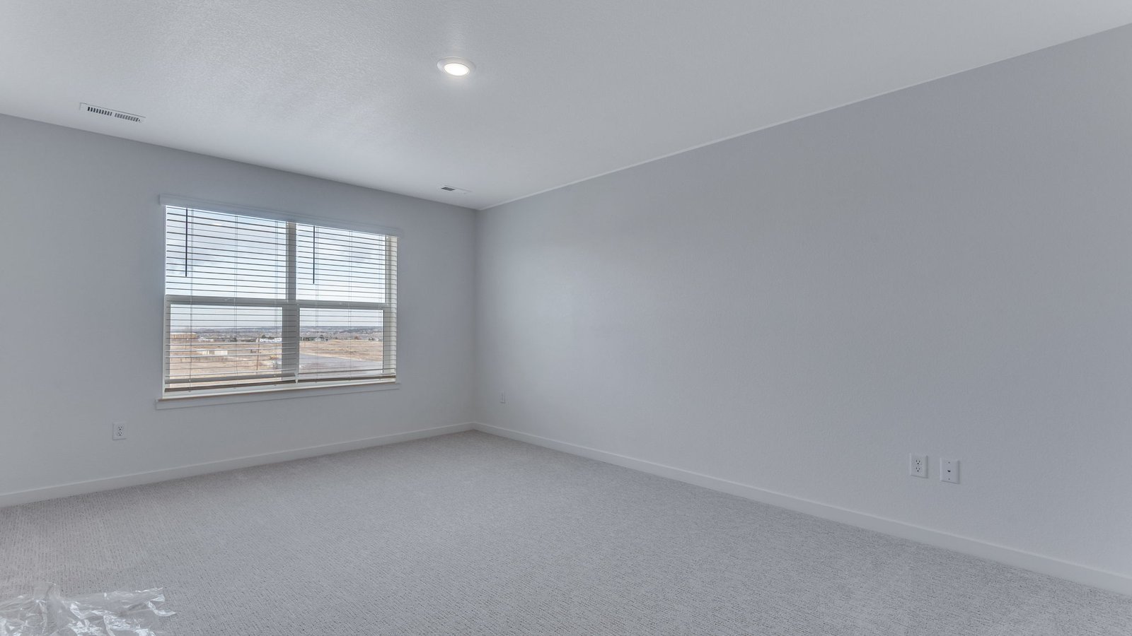 Primary bedroom in new home