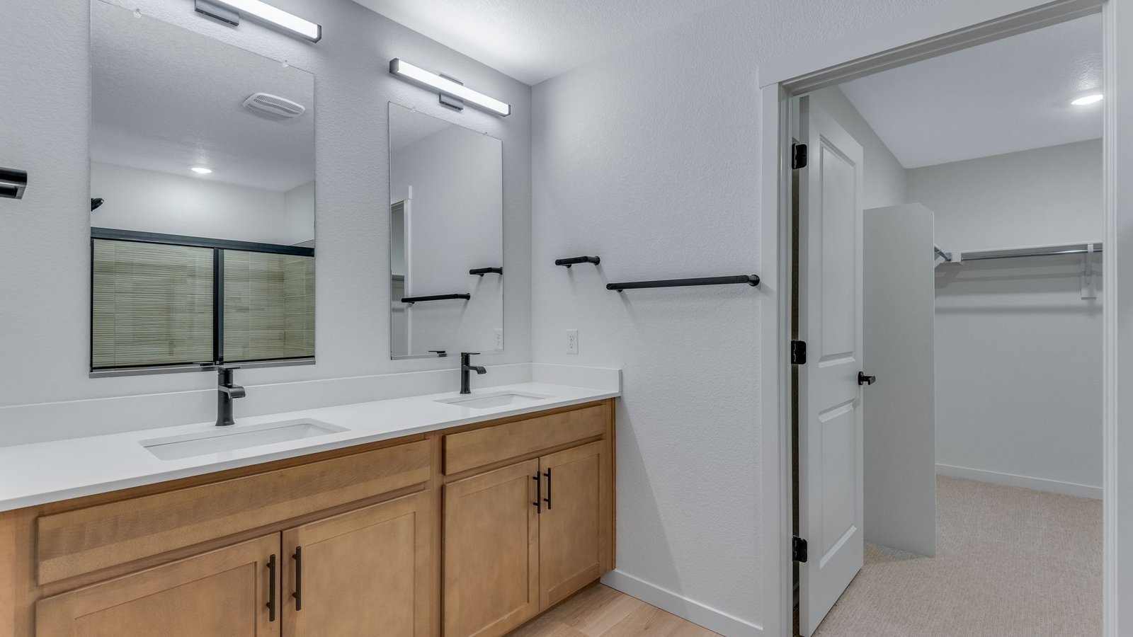 Primary bathroom in new home