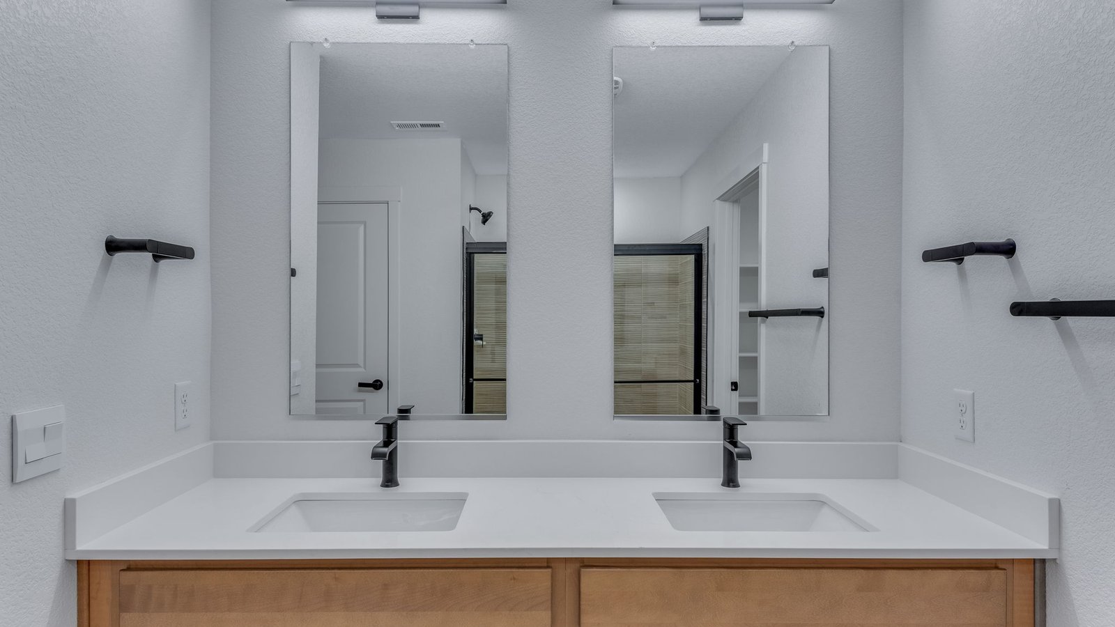 Primary bathroom in new construction home